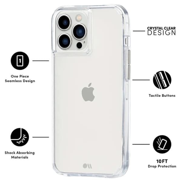 Case-Mate Tough Clear - Cover til iPhone 13 Pro Max (gennemsigtig)
