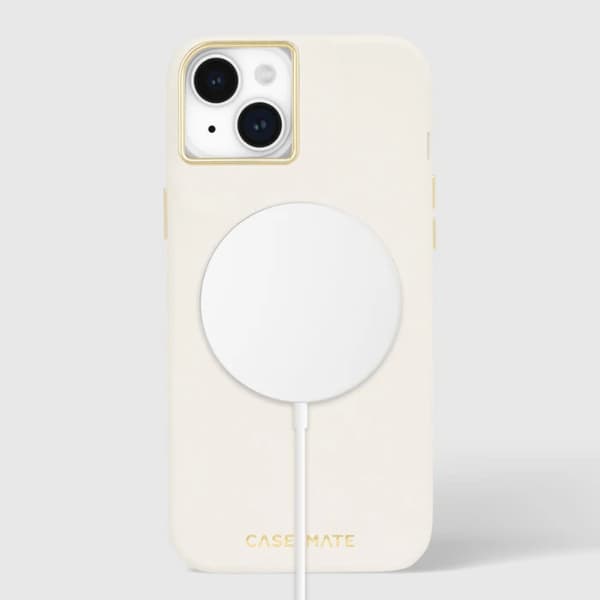 Case-Mate Silicone MagSafe - Fodral iPhone 15 Plus (Beige)