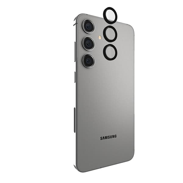Case-Mate Aluminium Ring Lens Protector - Beskyttelsesglas til kameralinsen på Samsung Galaxy S24+ (sort)