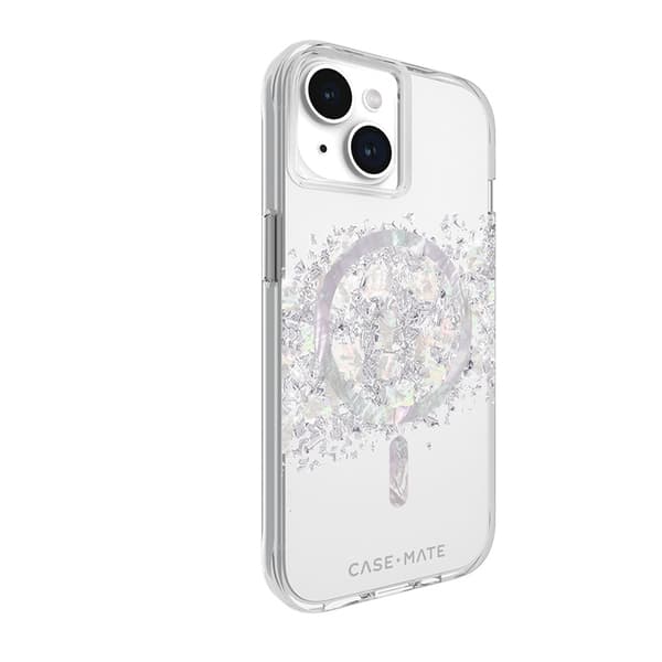 Case-Mate Karat MagSafe - Fodral för iPhone 15 / iPhone 14 / iPhone 13 dekorerad med pärlemor (A Touch of Pearl)