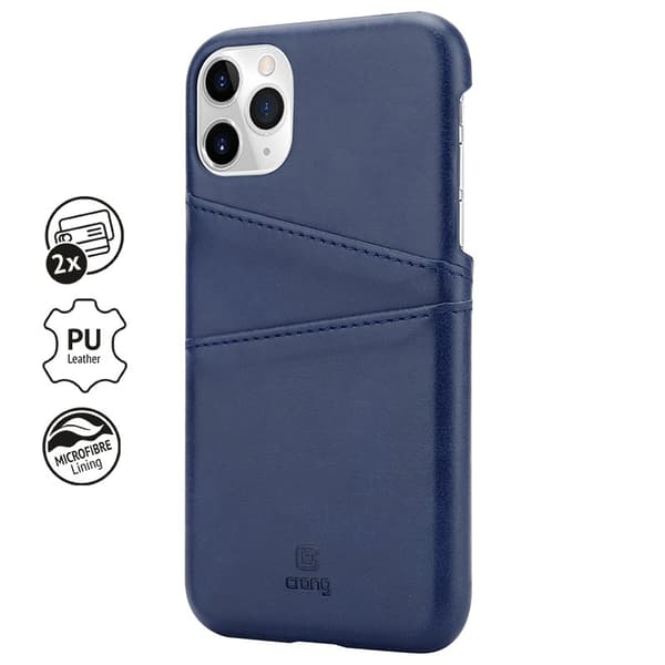CrongNeatCover-PU-nahkakoteloiPhone11Prolle(sininen)