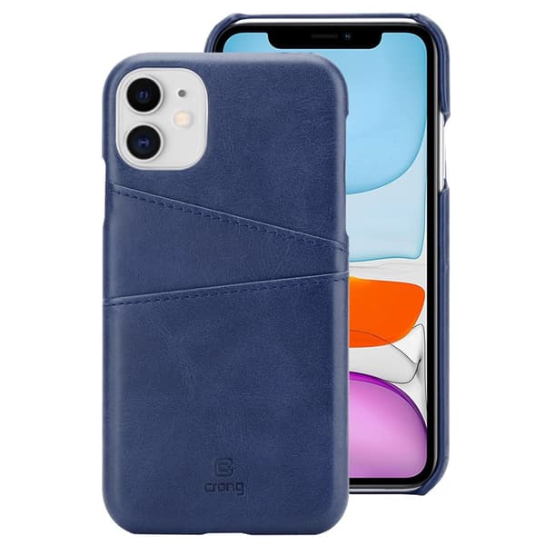 CrongNeatCover-PU-nahkakoteloiPhone11Prolle(sininen)