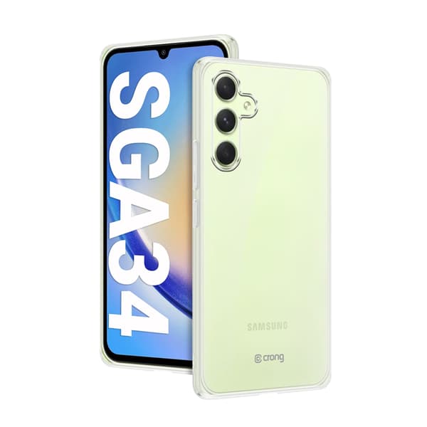 Crong Crystal Slim Cover - Cover til Samsung Galaxy A34 5G (gennemsigtig)