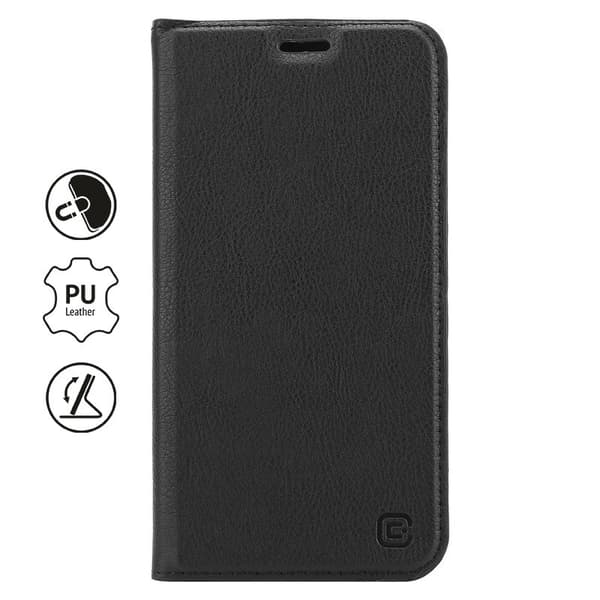 Crong Folio Case - PU-nahkakotelo iPhone 11 Pro Maxille (musta)