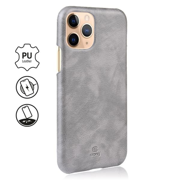 CrongEssentialCover-PU-nahkakoteloiPhone11Prolle(harmaa)