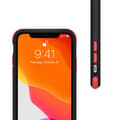 Pikkukuva 2 / 2: Crong Trace Clear Cover - Hybrid Protective Case for iPhone 11 Pro (Black/Red)