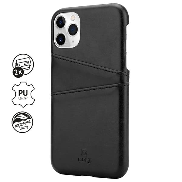 Crong Neat Cover - PU Leather Case for iPhone 11 Pro (black)