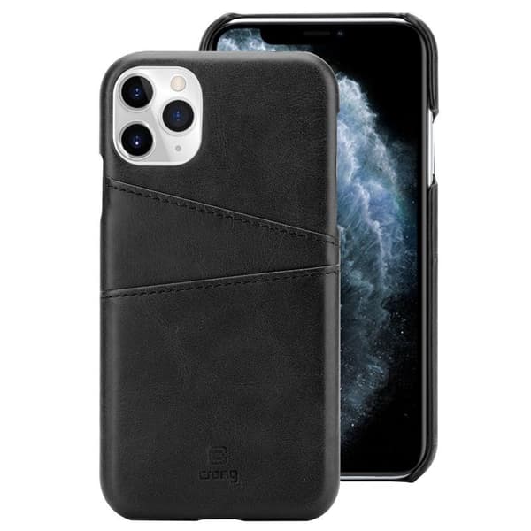 Crong Neat Cover - PU Leather Case for iPhone 11 Pro (black)