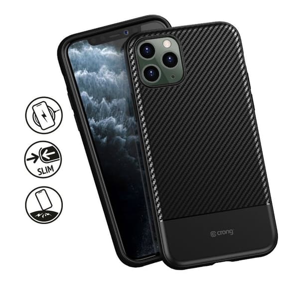 CrongPrestigeCarbonCover-SuojakuoriiPhone11ProMaxille(musta)