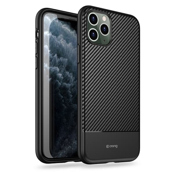 CrongPrestigeCarbonCover-SuojakuoriiPhone11ProMaxille(musta)