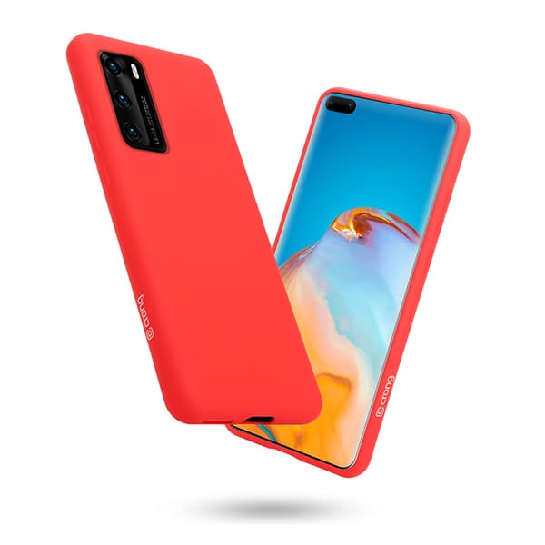 CrongColorCover-JoustavakoteloHuaweiP40:lle(punainen)