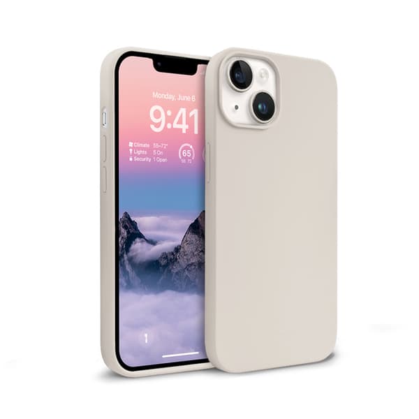 CrongColorCoverLiquidSiliconeCovertiliPhone14Max(Stone)