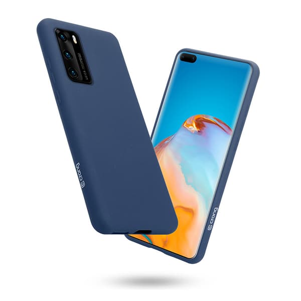 CrongColorCover-FlexibeltfodralförHuaweiP40(blå)