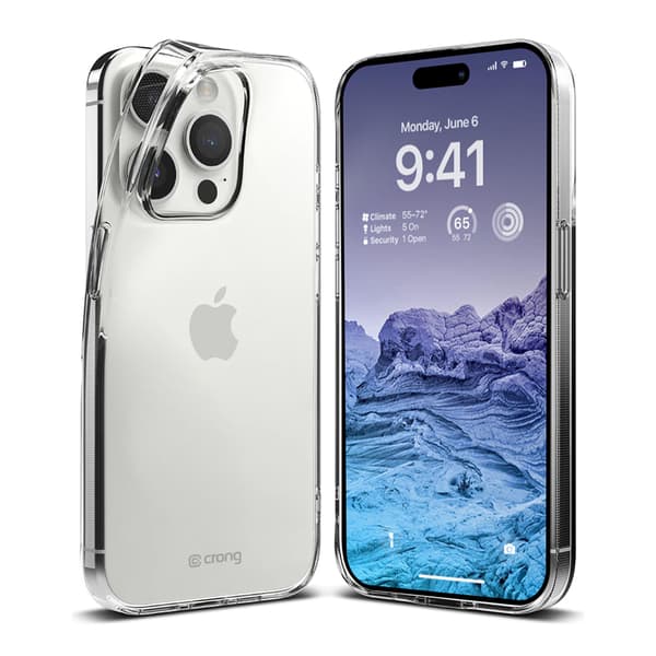 CrongCrystalSlimCover-koteloiPhone15ProMaxille(läpinäkyvä)