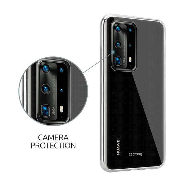 Crong Crystal Slim Cover - Beskyttende etui til Huawei P40 Pro (Klar)