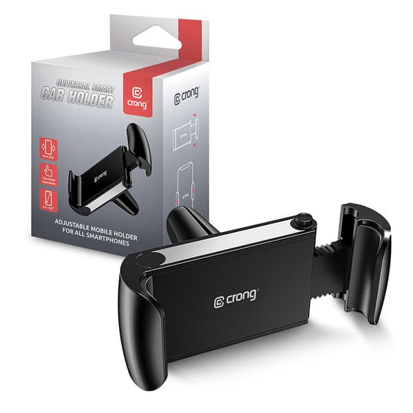 Crong Universal Smart Car Holder - Universal biltelefonhållare 4-6,7" (svart)