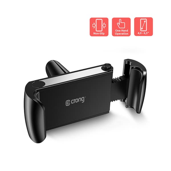 Crong Universal Smart Car Holder - Universal biltelefonhållare 4-6,7" (svart)