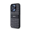 Pikkukuva 2 / 2: DKNY Leather Mono Stripe & Metal Logo - iPhone 15 Pro Case (black)