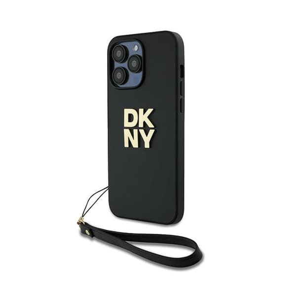 DKNY Wrist Strap Stock Logo - Case for iPhone 14 Pro (Black)