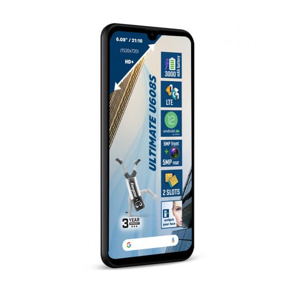 Energizer Ultimate U608S - Smartphone 2GB RAM 32GB 6,08" 4G Dual Sim EU (svart)