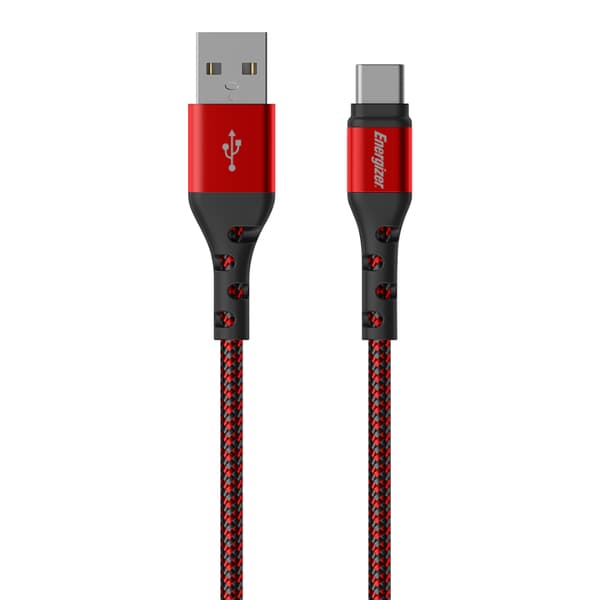 Energizer Ultimate - USB-A–USB-C-liitäntäkaapeli 2 m (punainen)