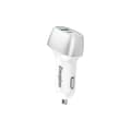 Miniatyrbillede 1 af 2: Energizer Ultimate - USB-C & USB-A 38W PD + QC3.0 car charger (White / Silver)