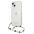 Miniatyrbillede 2 af 2: GuessWhitePearlStrap-CaseiPhone13Mini(Clear)
