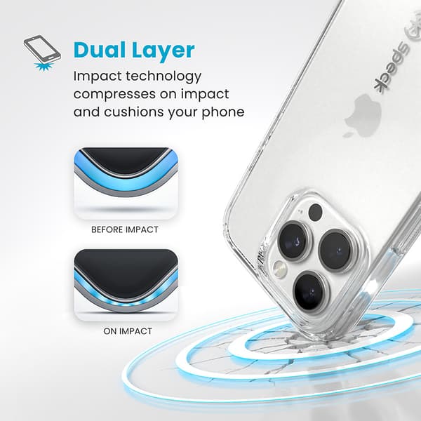 Speck Gemshell - Case for iPhone 16 Pro (Clear)