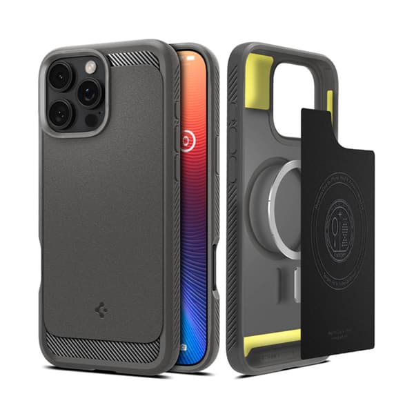 Spigen Rugged Armor Mag MagSafe - Case for iPhone 16 Pro Max (Gray)