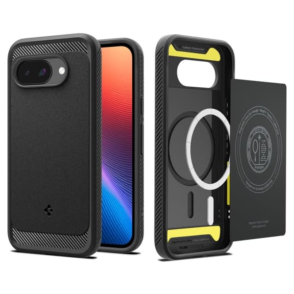 Spigen Rugged Armor Mag MagSafe - Case for Google Pixel 9a (Matte Black)