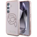 Pikkukuva 1 / 2: Karl Lagerfeld Rhinestones Karl Head Logo - Case for Samsung Galaxy S25 (Pink)
