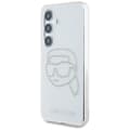 Miniatyrbild 2 av 2: Karl Lagerfeld Rhinestones Karl Head Logo - Case for Samsung Galaxy S25 (Transparent)