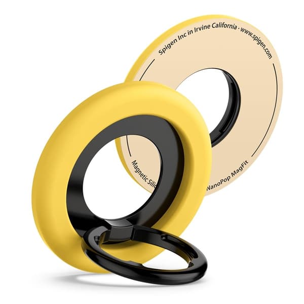 SpigenNanoPopMagSafePhoneRing-Fingerholderwithstandfunction(MangoYellow)