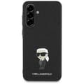 Miniatyrbild 2 av 2: KarlLagerfeldFixedGlitterIkonikLogoMetalPin-CaseforSamsungGalaxyA365G(black)