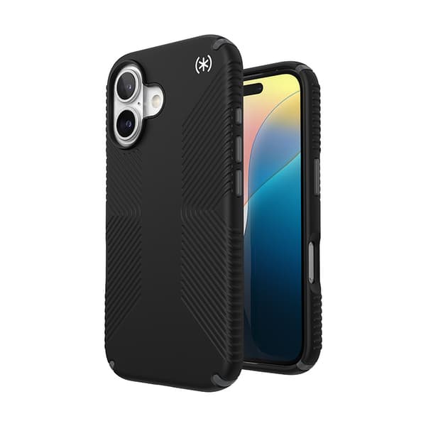 SpeckPresidio2Grip-CaseforiPhone16(Black/SlateGrey/White)
