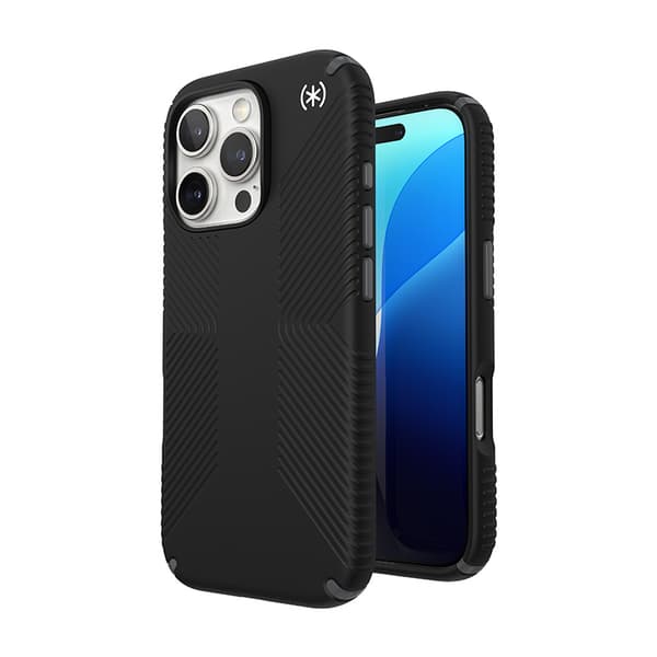 SpeckPresidio2Grip-CaseforiPhone16Pro(Black/SlateGrey/White)