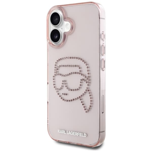KarlLagerfeldIMLRhinestonesKarlHead-CaseforiPhone16(pink)