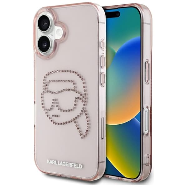 KarlLagerfeldIMLRhinestonesKarlHead-CaseforiPhone16(pink)