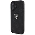 Pikkukuva 2 / 2: Guess Hot Stamp 4G Pattern Triangle Metal Logo - Case for iPhone 16 (black)