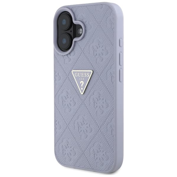 GuessHotStamp4GPatternTriangleMetalLogo-CaseforiPhone16(purple)