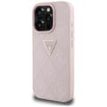 Miniatyrbild 2 av 2: Guess Hot Stamp 4G Pattern Triangle Metal Logo - Case for iPhone 16 Pro (pink)
