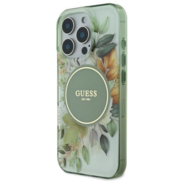 GuessIMLFlower&TonalCircleMagSafe-CaseforiPhone16Pro(Green)