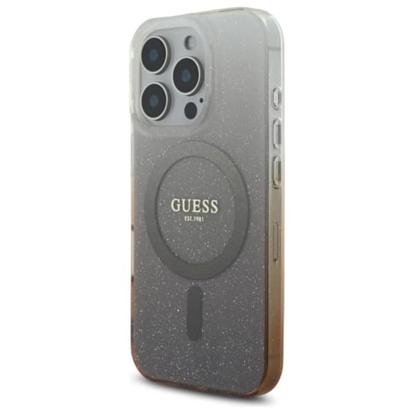 GuessIMLGlitterGradientMagSafe-CaseforiPhone16Pro(Brown)