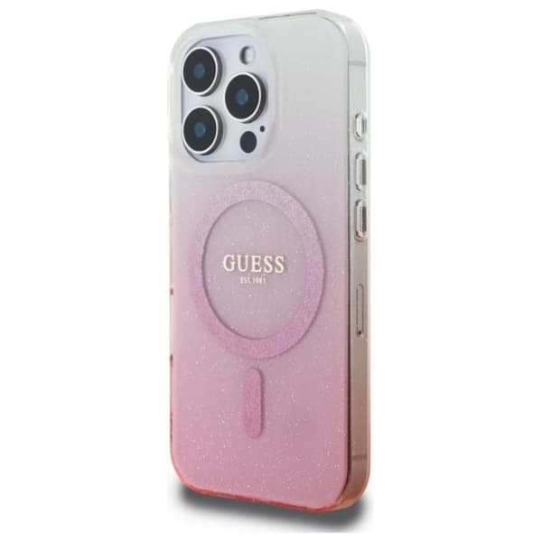 GuessIMLGlitterGradientMagSafe-CaseforiPhone16ProMax(Pink)