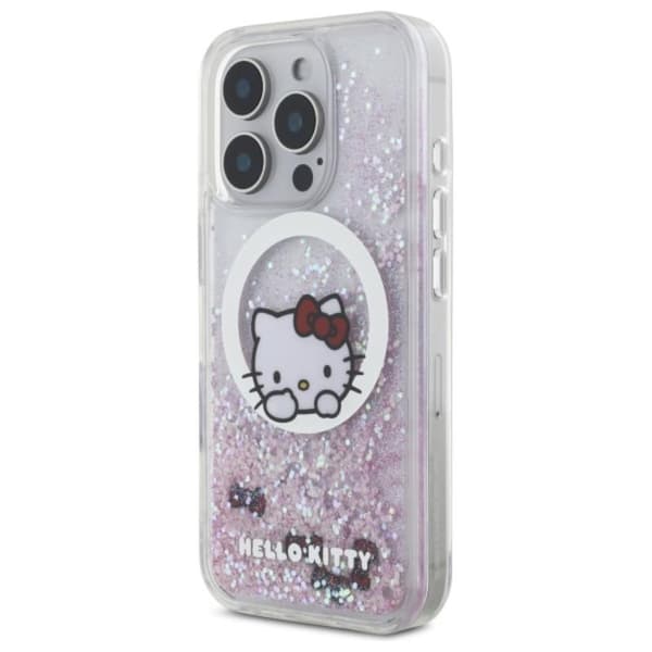 HelloKittyLiquidGlitterSweetKittyBowsMagSafe-CaseforiPhone16ProMax(white)