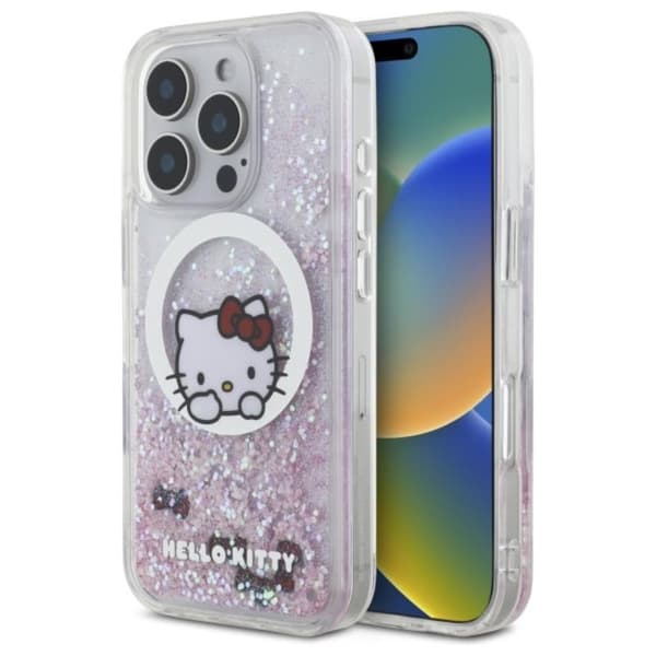 HelloKittyLiquidGlitterSweetKittyBowsMagSafe-CaseforiPhone16ProMax(white)