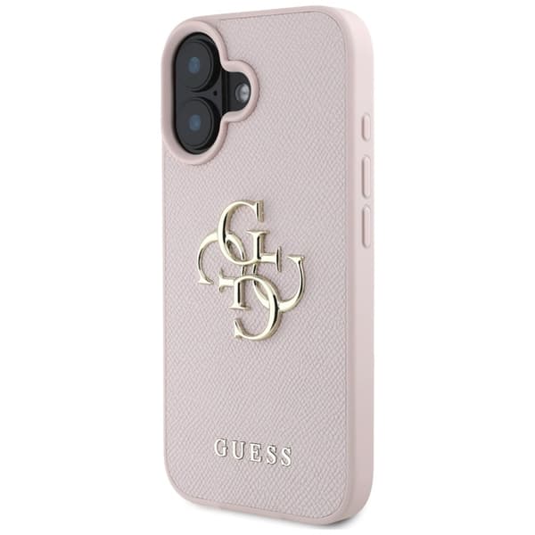 GuessGrainedBig4GLogoSmallClassicLogo-CaseforiPhone16(pink)