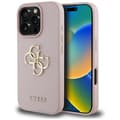 Miniatyrbild 1 av 2: Guess Grained Big 4G Logo Small Classic Logo - Case for iPhone 16 Pro Max (pink)