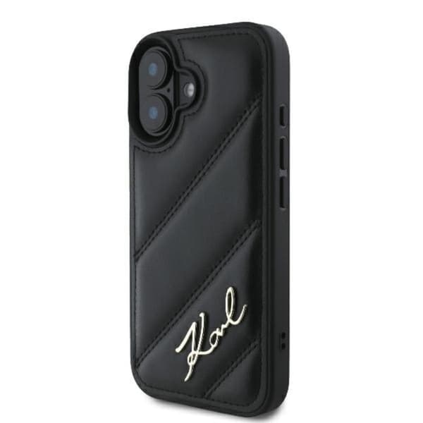 KarlLagerfeldQuiltedSignature-CaseforiPhone16Plus(black)