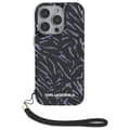 Miniatyrbillede 2 af 2: Karl Lagerfeld Zebra With Cord - Case for iPhone 16 Pro Max (purple)